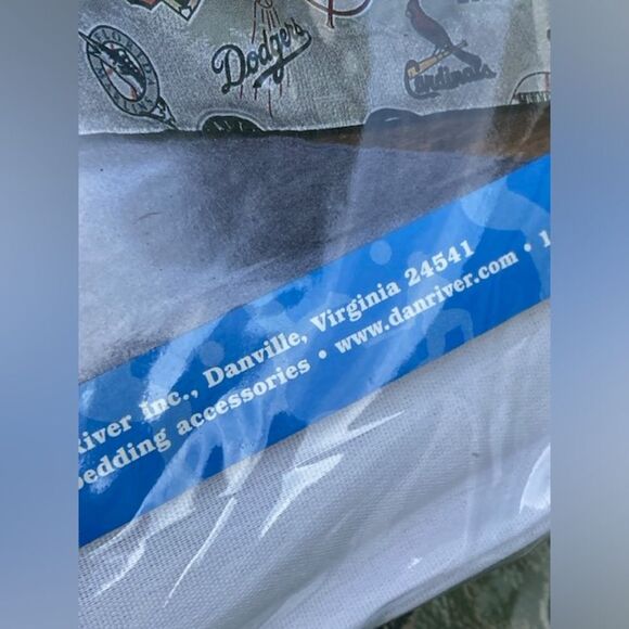 Baseball MLB Logo Retro Bedskirt for Twin Bed Made in USA Open Package - Picture 6 of 16